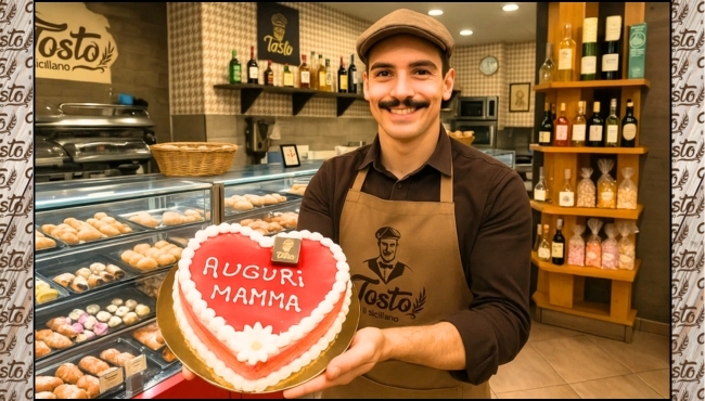 Amore di Mamma | Cuore Dolce alla Panna e Fragoline